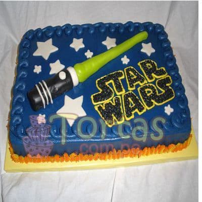 Tartas de Cumpleaños: Sable Laser de Star Wars