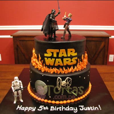 Tartas de Cumpleaños: Sable Laser de Star Wars